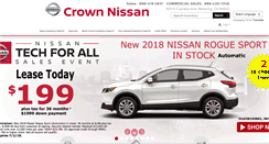 Desktop Screenshot of crownmotorsnissan.com